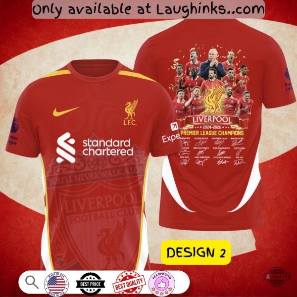 liverpool fc champions 2024 2025 3d t shirt sweatshirt hoodie