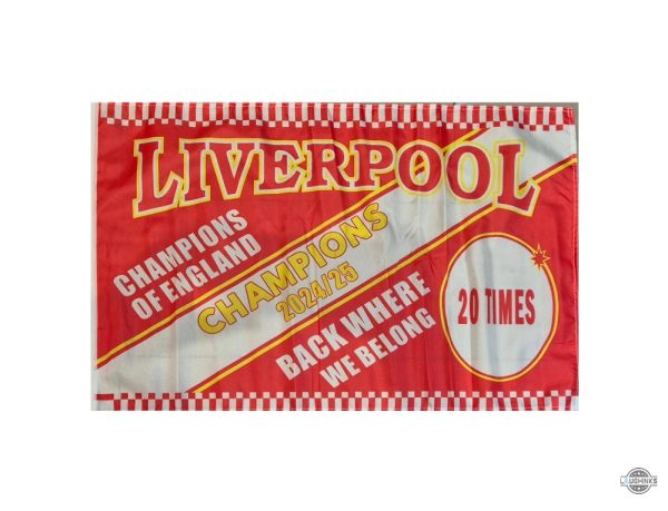 liverpool league champions 2025 flag