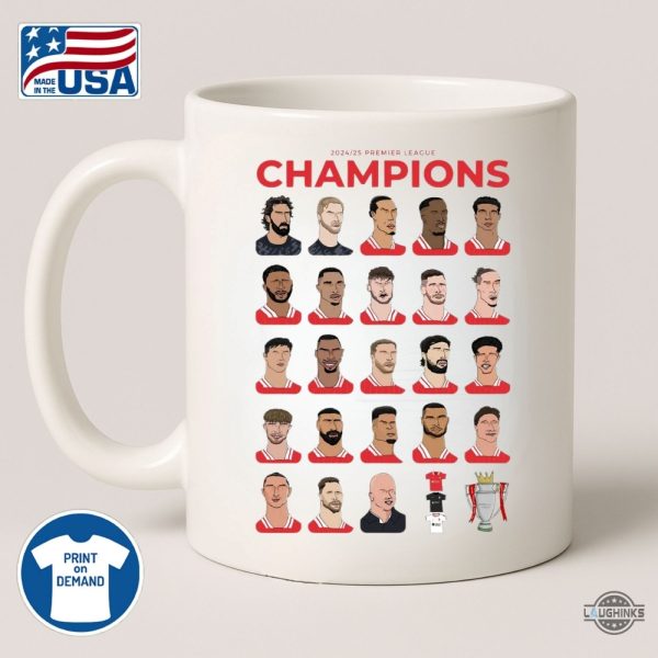liverpool 2024 2025 premier league champions coffee mug