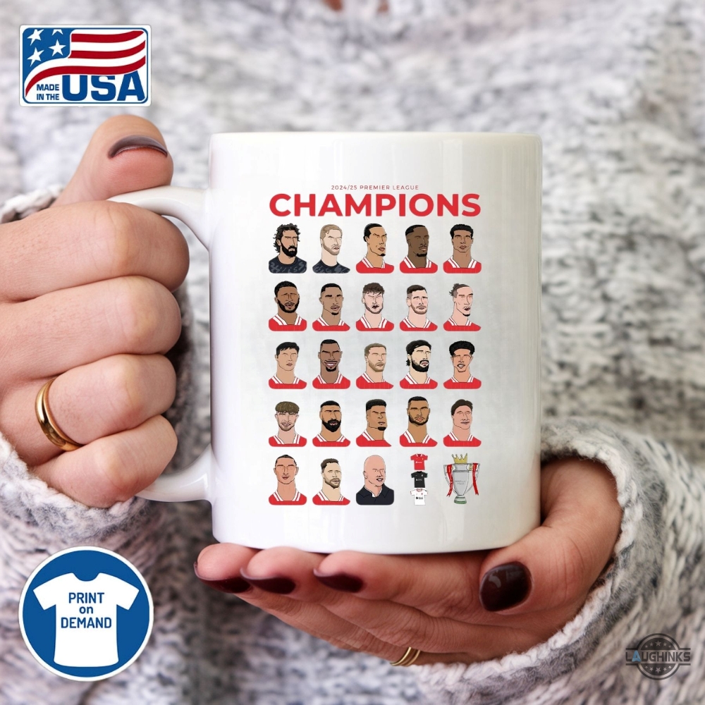 Liverpool 2024 2025 Premier League Champions Coffee Mug 6 Liverpool 2024 2025 Premier League Champions Coffee Mug