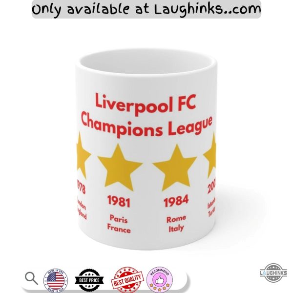 liverpool fc champions league coffee mug 11oz 15oz