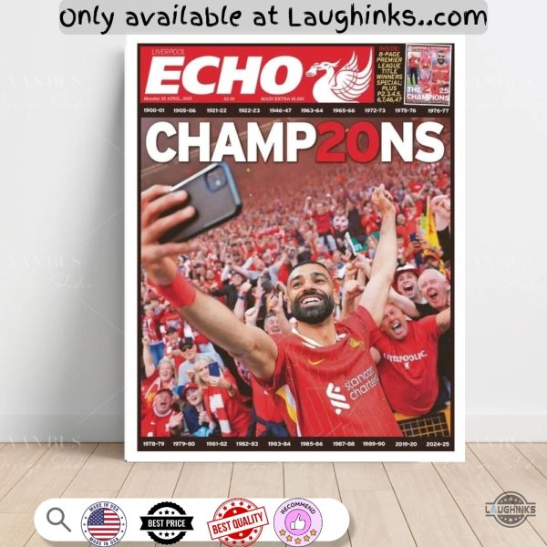 liverpool echo champions 28 april 2025 framed poster wall art