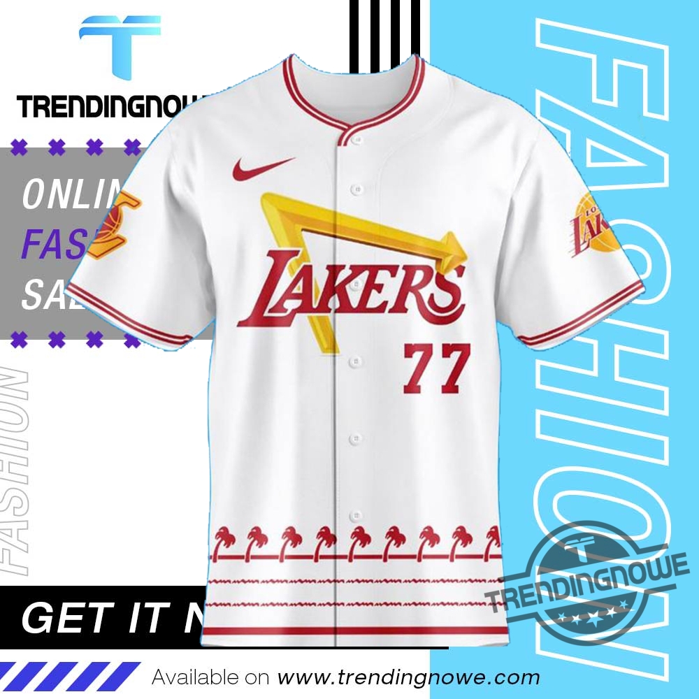 Los Angeles Lakers In N Out Burger Baseball Jersey 7 Los Angeles Lakers In N Out Burger Baseball Jersey