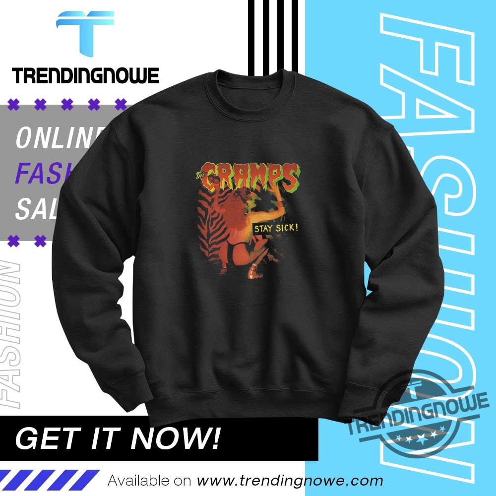 The Cramps Stay Sick Band Logo Shirt 10 The Cramps Stay Sick Band Logo Shirt
