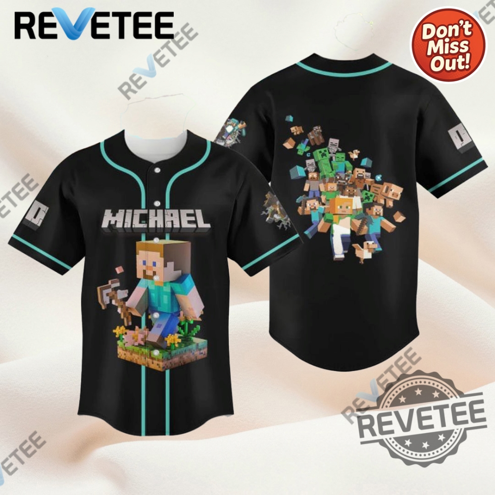 Summer 2025 Fashion Essentials: Trending May T-Shirts, Hoodies, and Sweatshirts 11 Steve Minecraft Personalized Baseball Jersey Shirt Mens Womens