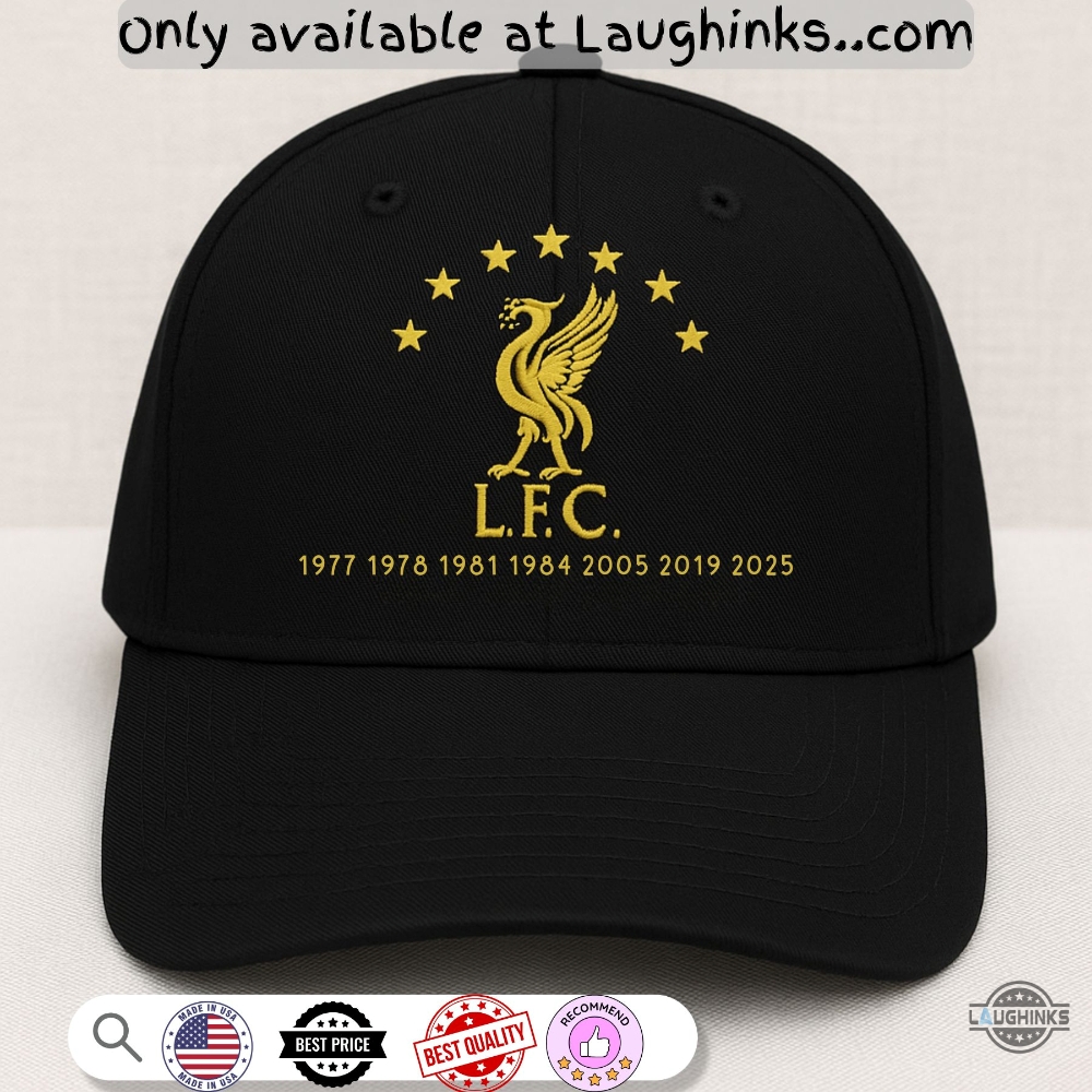 Exclusive 7 Times Liverpool Champions League 2025 Embroidered Baseball Hat 2 Exclusive 7 times Liverpool Champions League 2025 Embroidered Baseball Hat