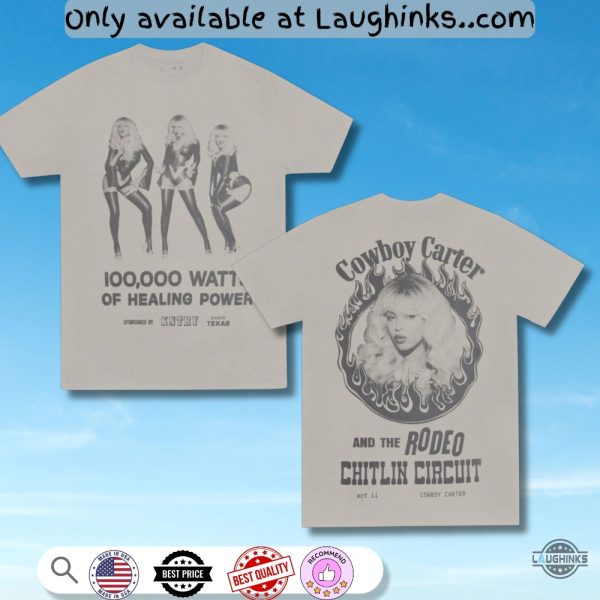 beyonce cowboy carter healing power double sided shirt