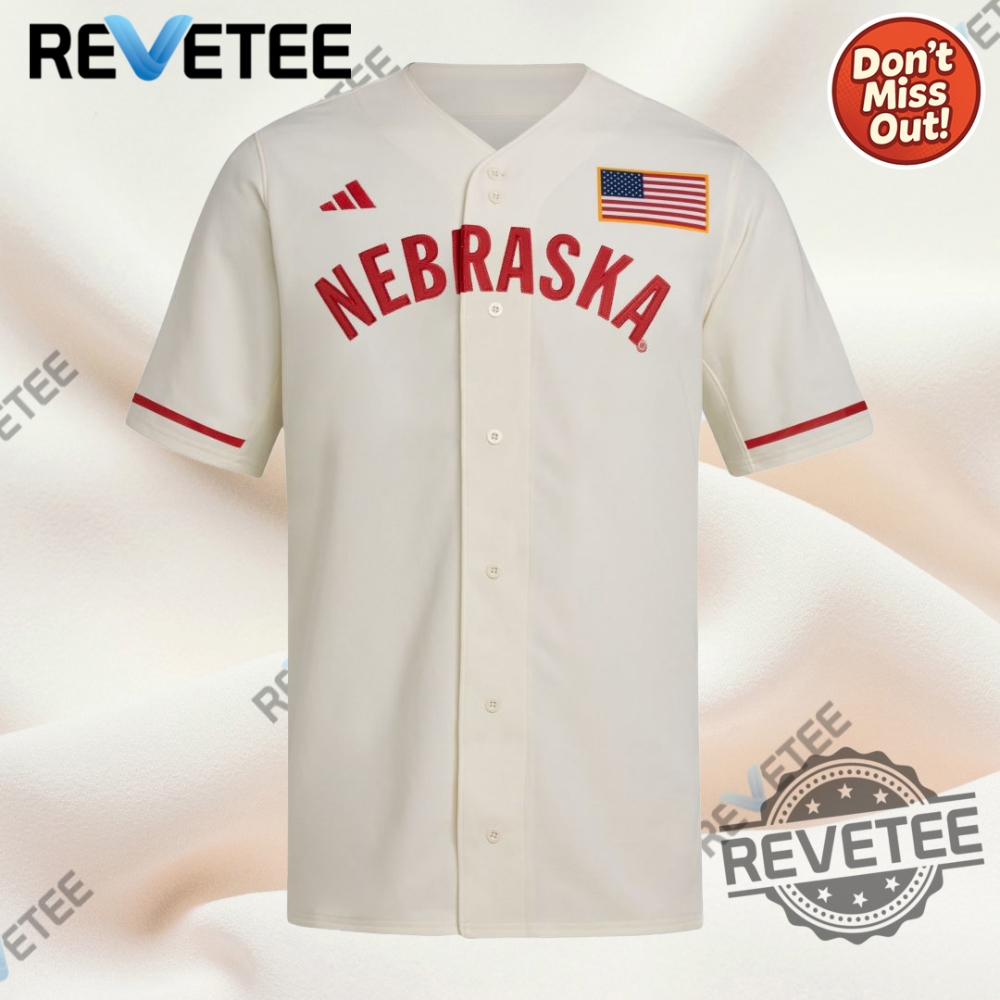 Nebraska Baseball Jersey Adidas Baseball Shirt Mens Womens