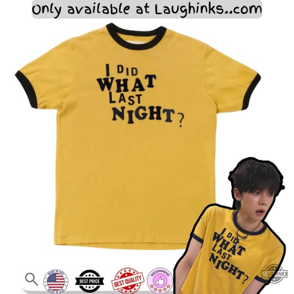 txt yeonjun erl i did what last night shirt full printed