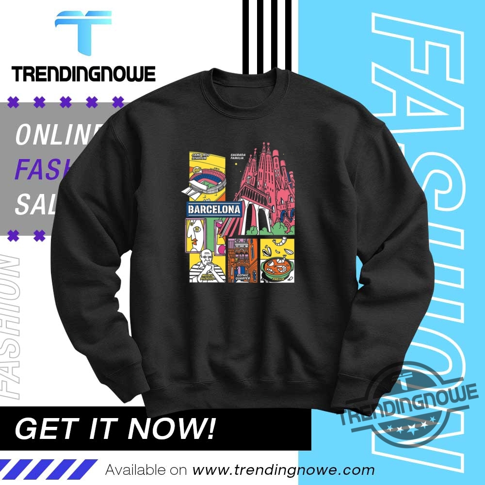 Barcelona Colorful City Graphic Shirt 10 Barcelona Colorful City Graphic Shirt