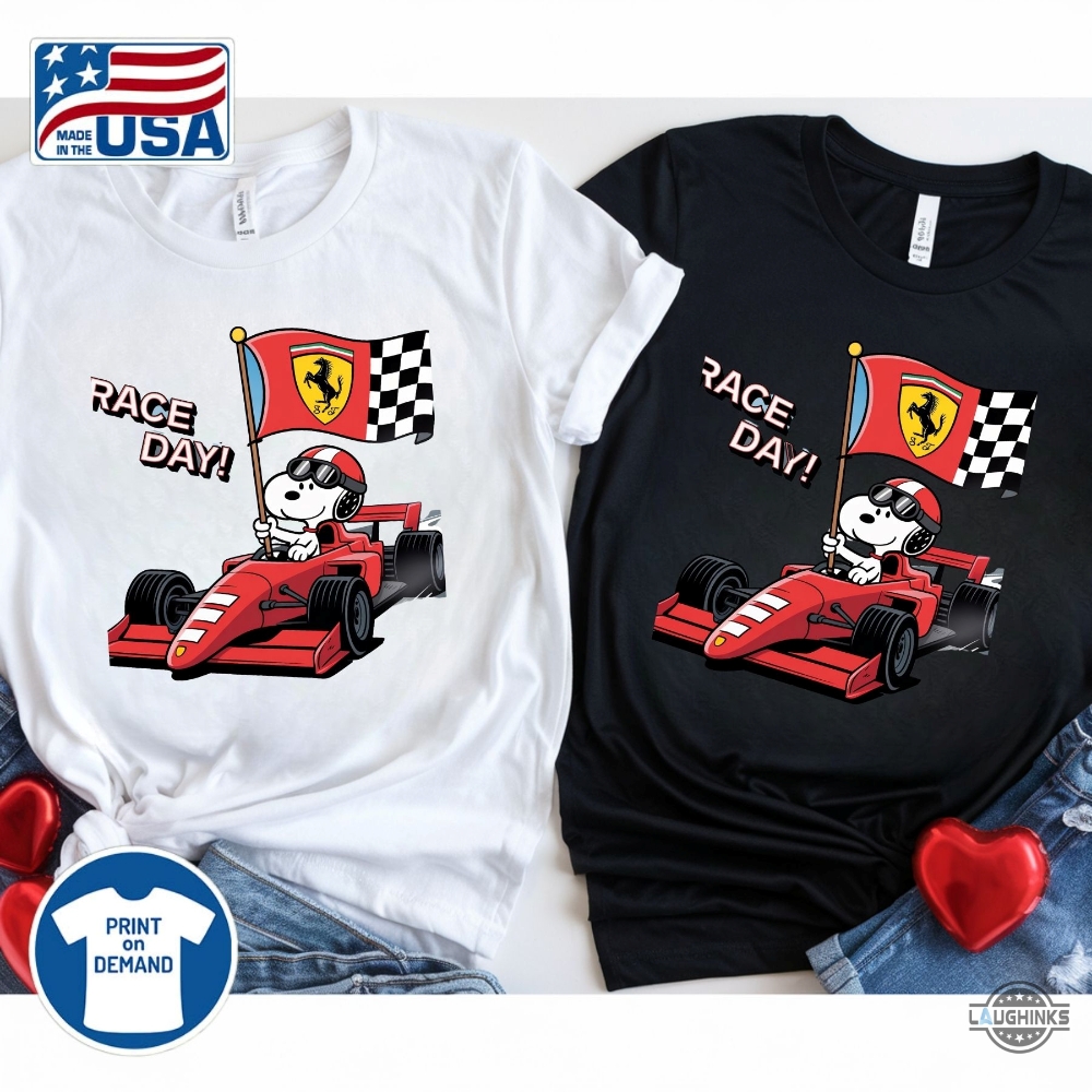 Ferrari Snoopy F1 Shirt Race Day 6 Ferrari Snoopy F1 Shirt race day
