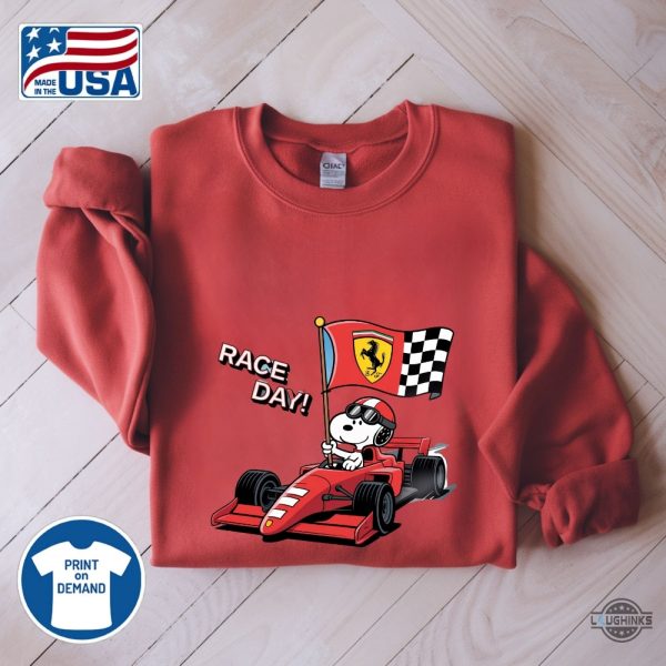 ferrari snoopy f1 shirt race day