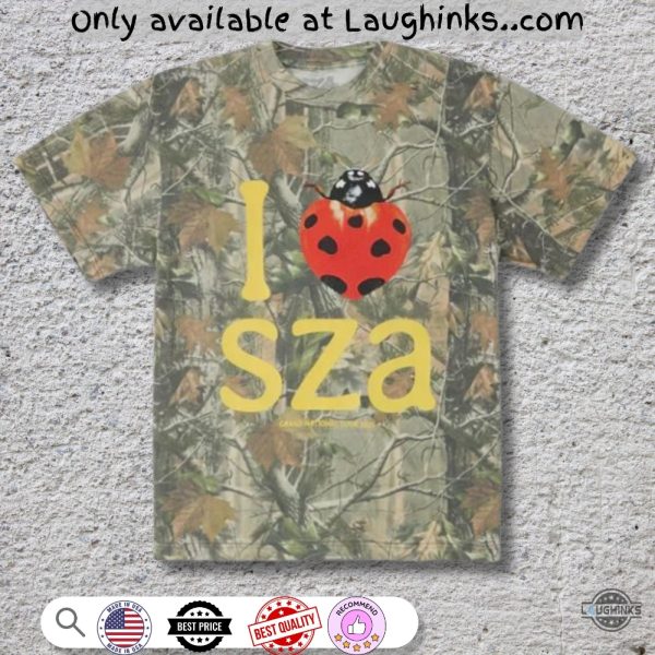 i love sza camo shirt i heart sza