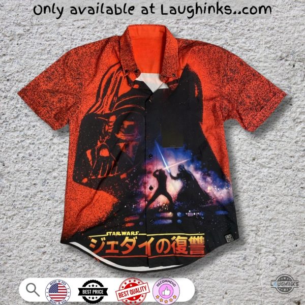 limited edition revenge of the jedi return vader hawaiian shirt