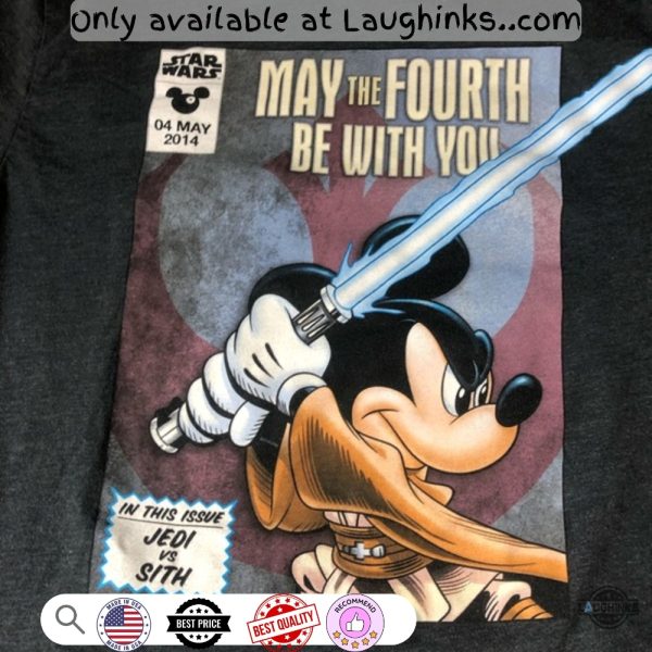 star wars day 2014 mickey jedi may the 4th be with you disney shirt
