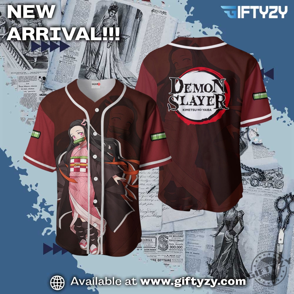 Canelo Bear shirt, sport jersey, shoes 20 Anime Demon Slayer Nezuko Otaku Baseball Jersey