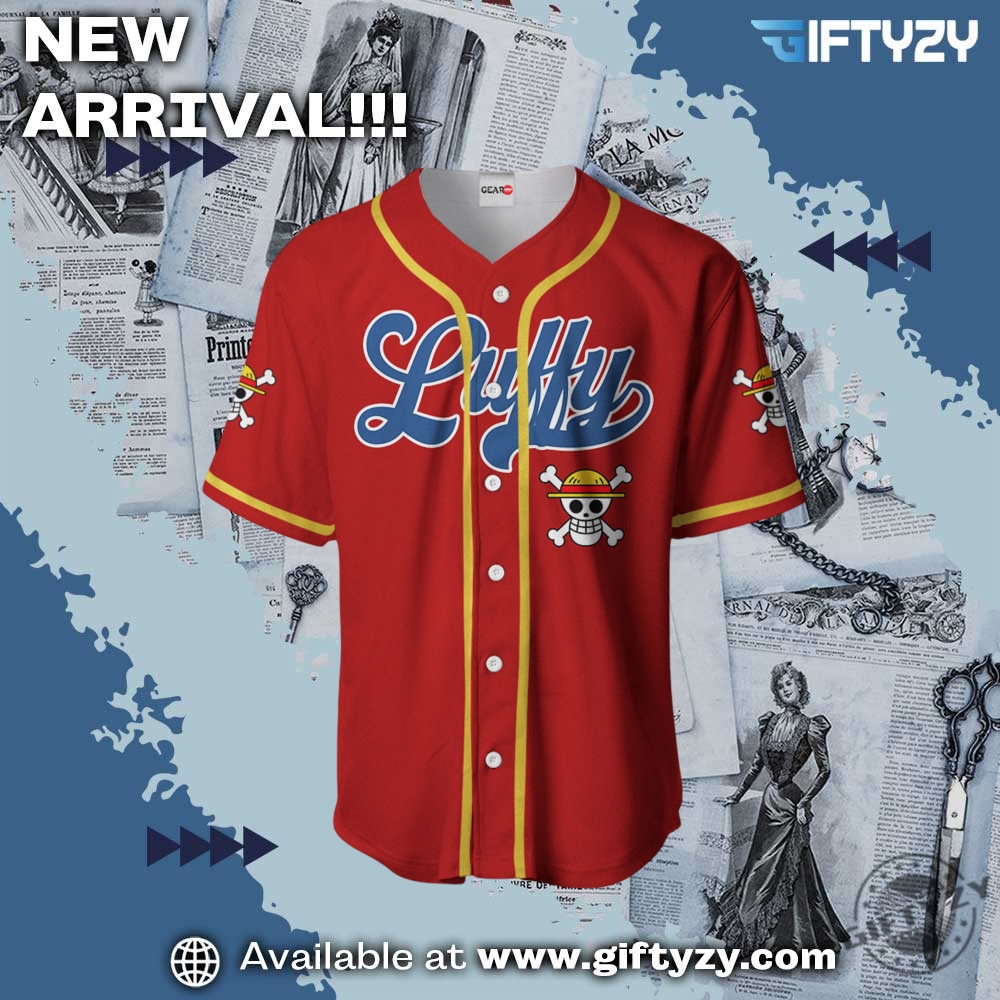 Monkey D. Luffy Anime One Piece Cosplay Baseball Jersey 4 Monkey D. Luffy Anime One Piece Cosplay Baseball Jersey