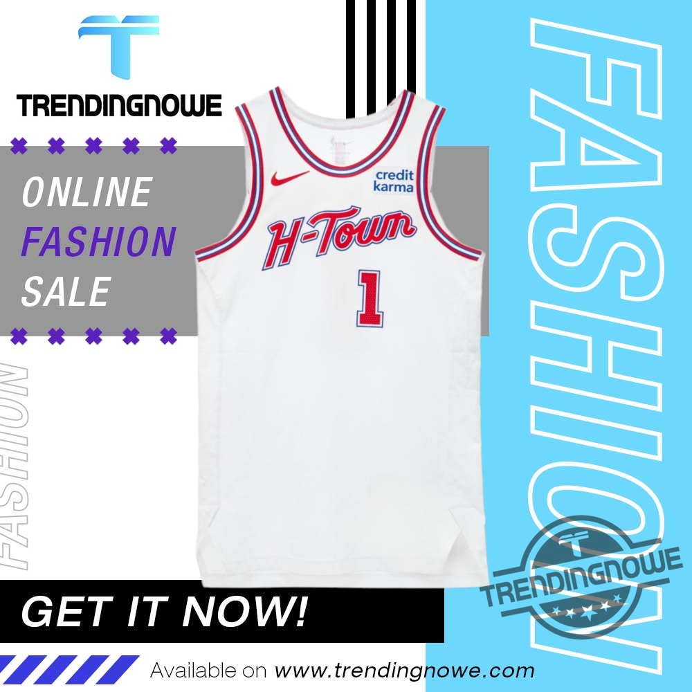 Amen Thompson Houston H Town Jersey trendingnowe 1