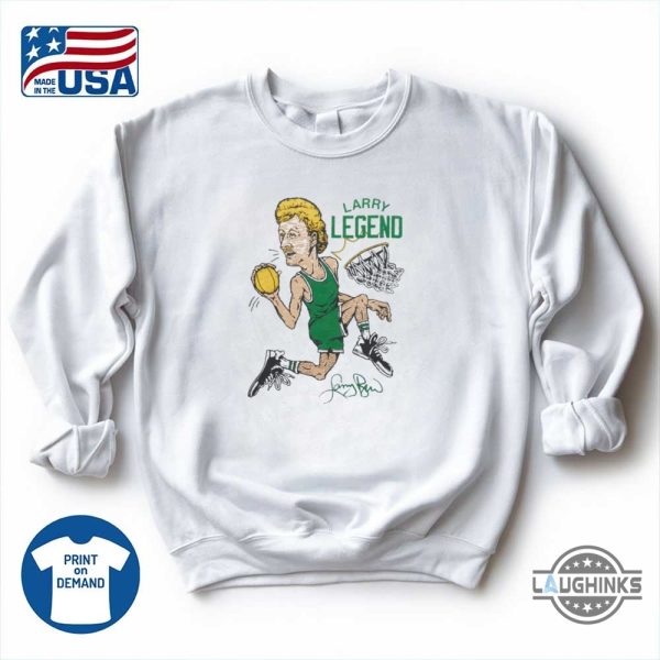 larry bird boston celtics shirt