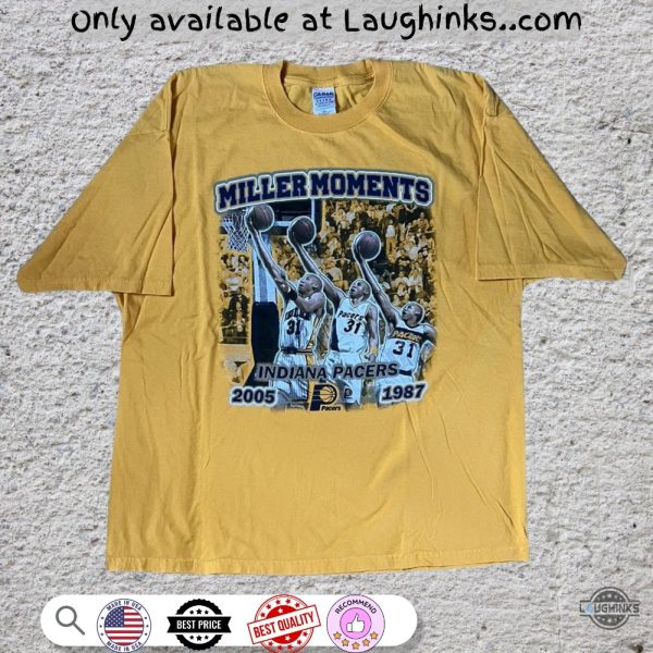 reggie miller moments nba indiana pacers shirt choose color