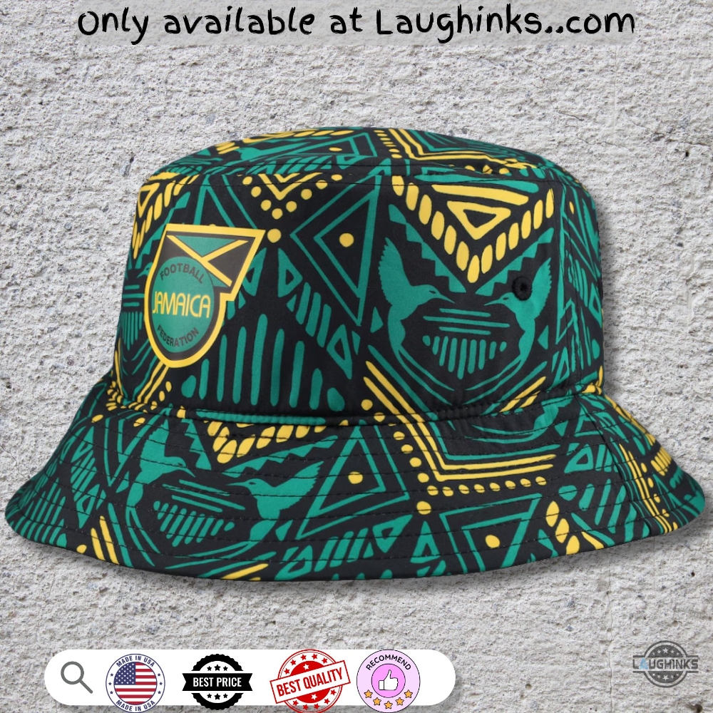 Adidas Jamaica Football Federation Soccer Bucket Hat Replica 3 ADIDAS JAMAICA FOOTBALL FEDERATION SOCCER BUCKET HAT replica