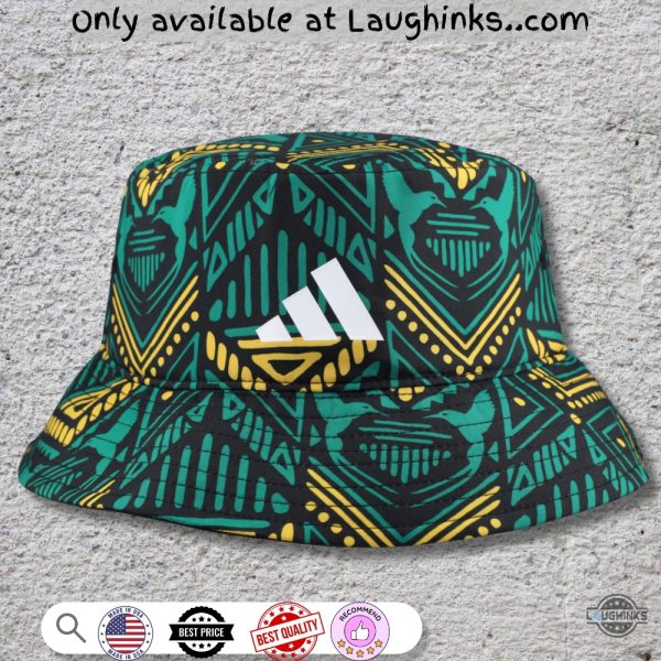 adidas jamaica football federation soccer bucket hat replica