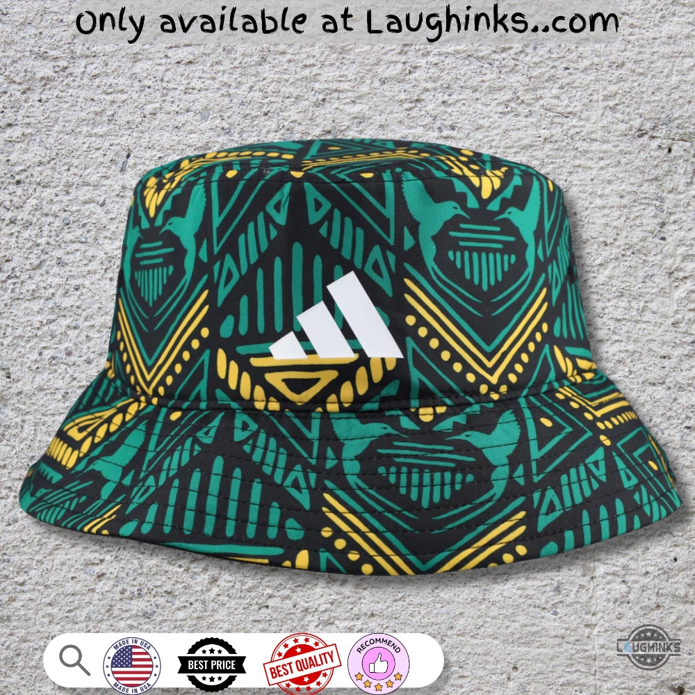 Adidas Jamaica Football Federation Soccer Bucket Hat Replica 4 ADIDAS JAMAICA FOOTBALL FEDERATION SOCCER BUCKET HAT replica
