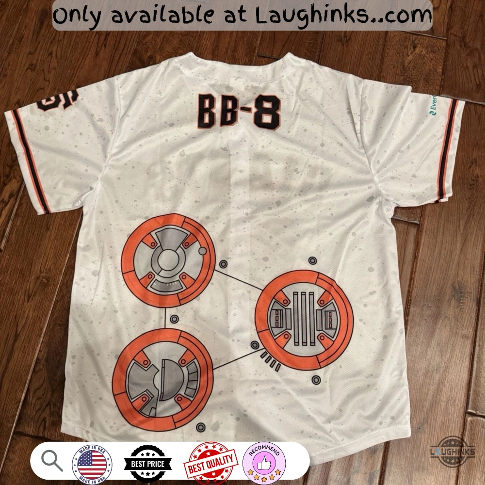 Sf Giants 2025 Star Wars Bb 8 Baseball Jersey Shirt Replica 7 SF GIANTS 2025 STAR WARS BB 8 Baseball JERSEY Shirt replica