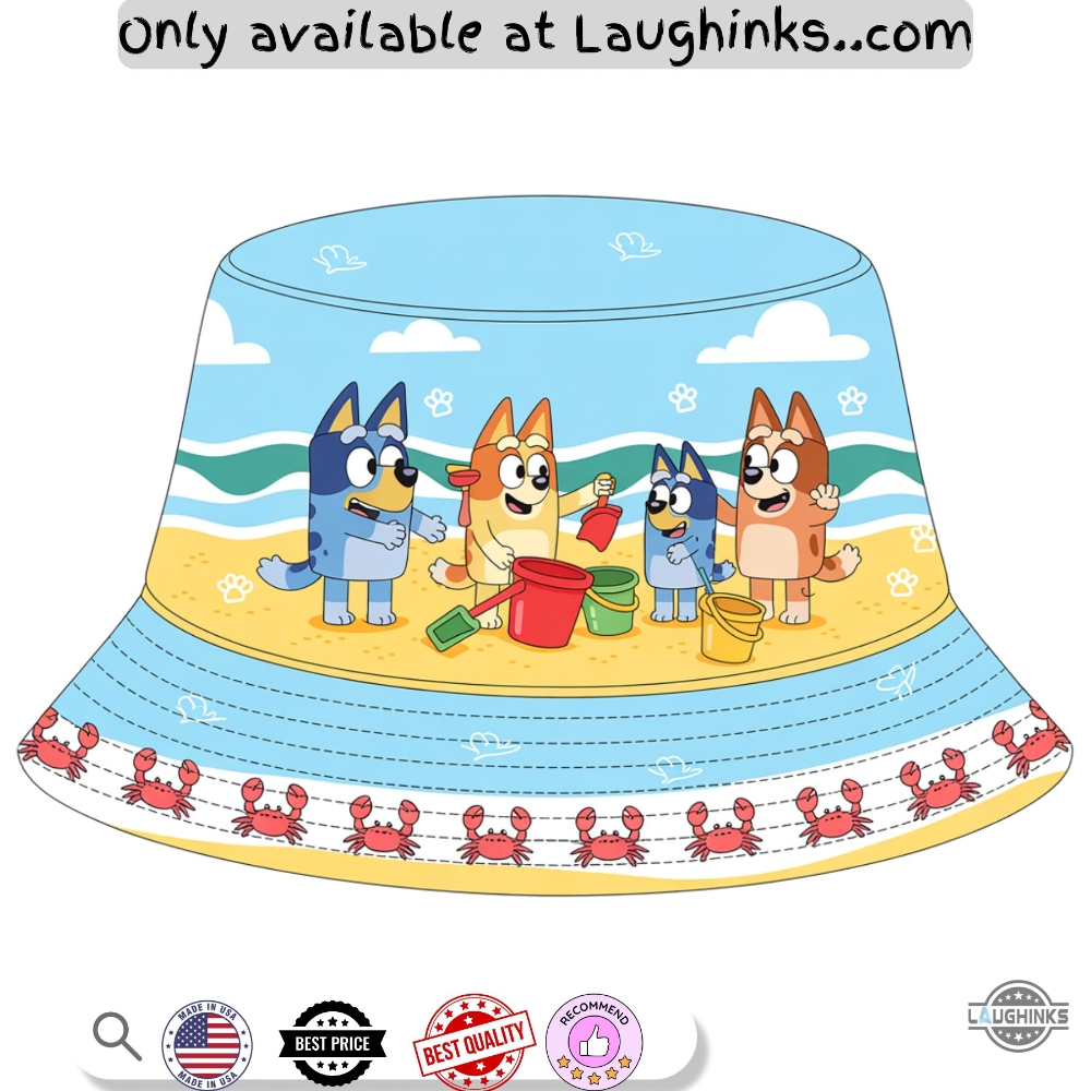 Bluey Summer Bucket Hat 3 Bluey Summer Bucket Hat