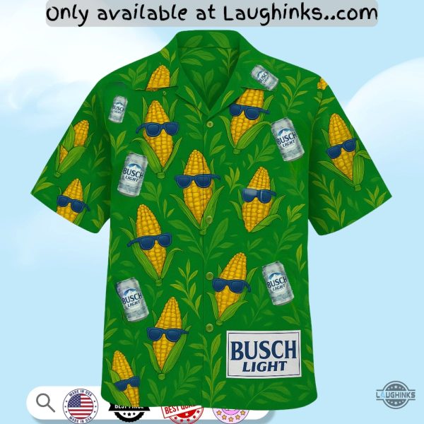 busch light corn hawaiian shirt for the farmers