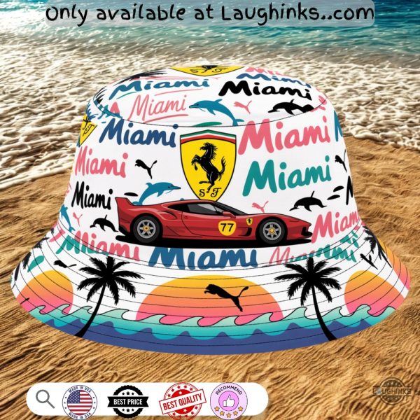 limited edition sf miami scuderia ferrari bucket hat puma inspired