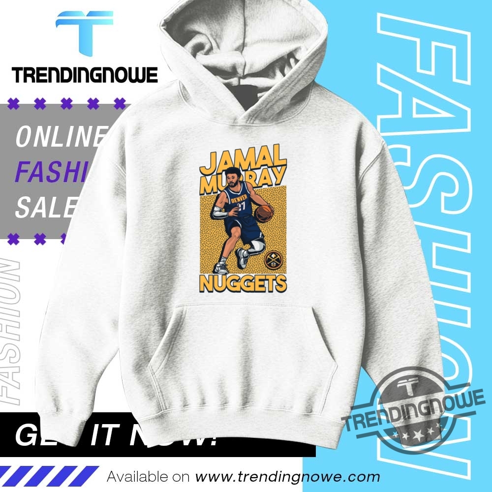 Nuggets 27 Jamal Murray In Action Shirt 9 Nuggets 27 Jamal Murray In Action Shirt
