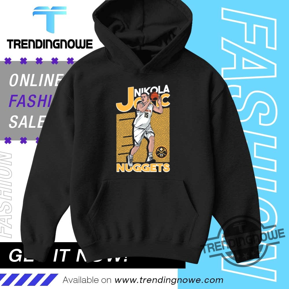 Nuggets 15 Nikola Jokic In Action Shirt 9 Nuggets 15 Nikola Jokic In Action Shirt