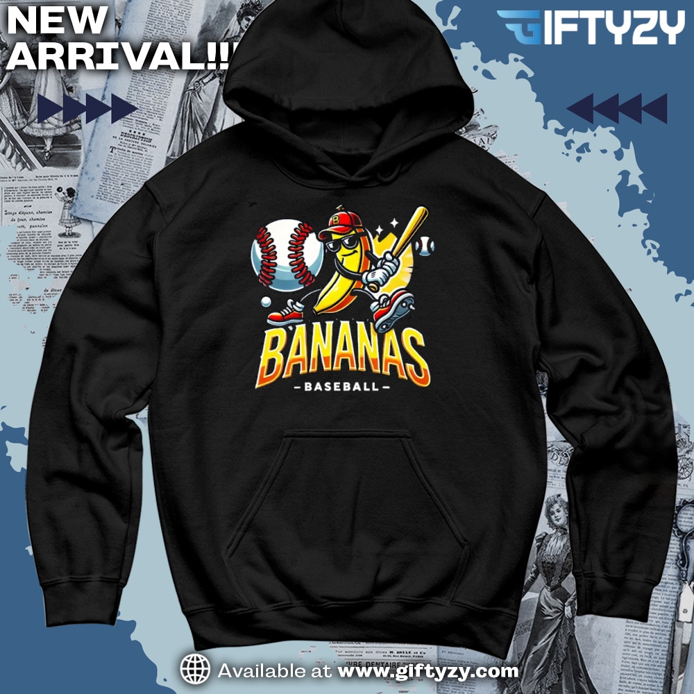 Sport trending shirt, jersey, shoes 3 Lets Go Bananas Baseball Sports Team Mascot Shirt