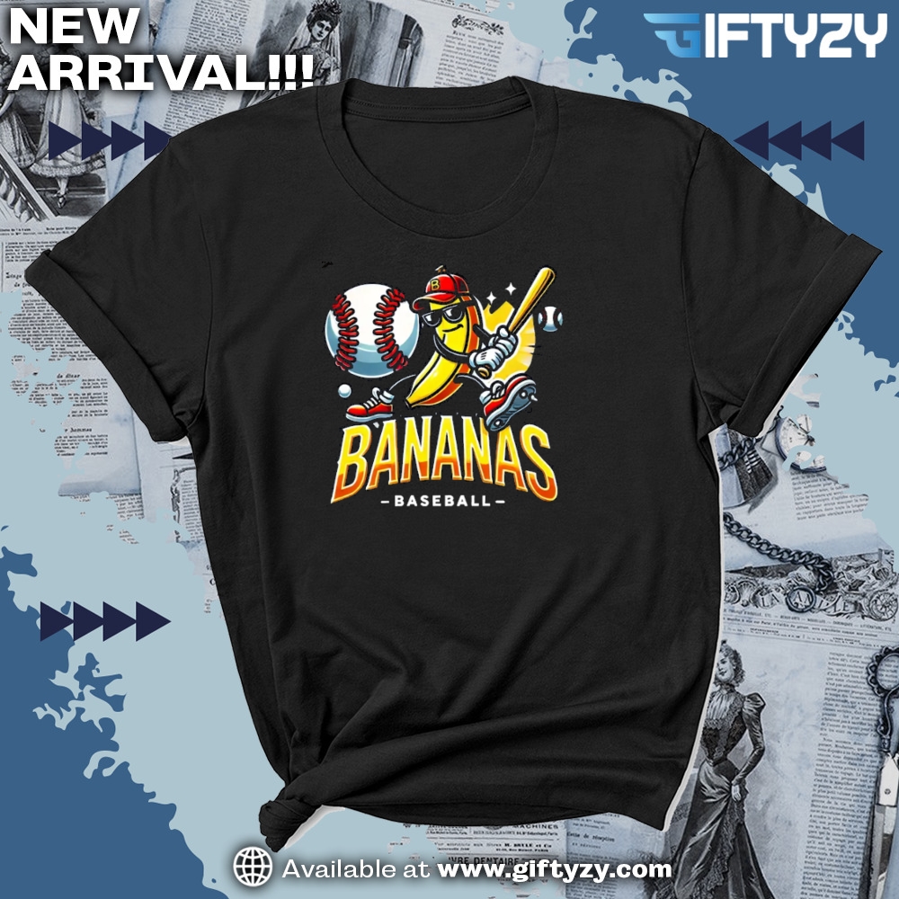 Lets Go Bananas Baseball Sports Team Mascot Shirt 5 temp mk 8 18