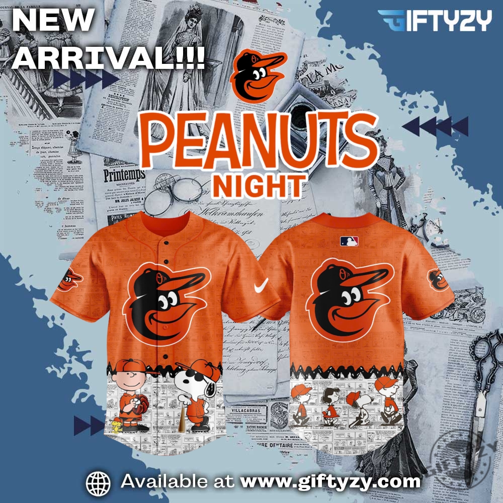 Sport trending shirt, jersey, shoes 13 Baltimore Orioles Peanut Snoopy Anniversary Baseball Unisex Jersey Shirt