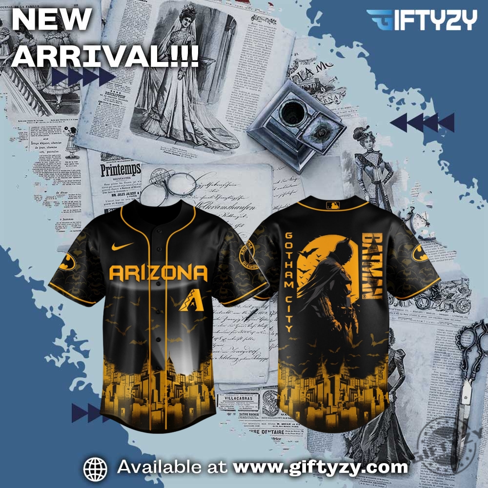 Sport trending shirt, jersey, shoes 17 Batman Dc Comic Arizona Diamondbacks Baseball Jersey Shirt