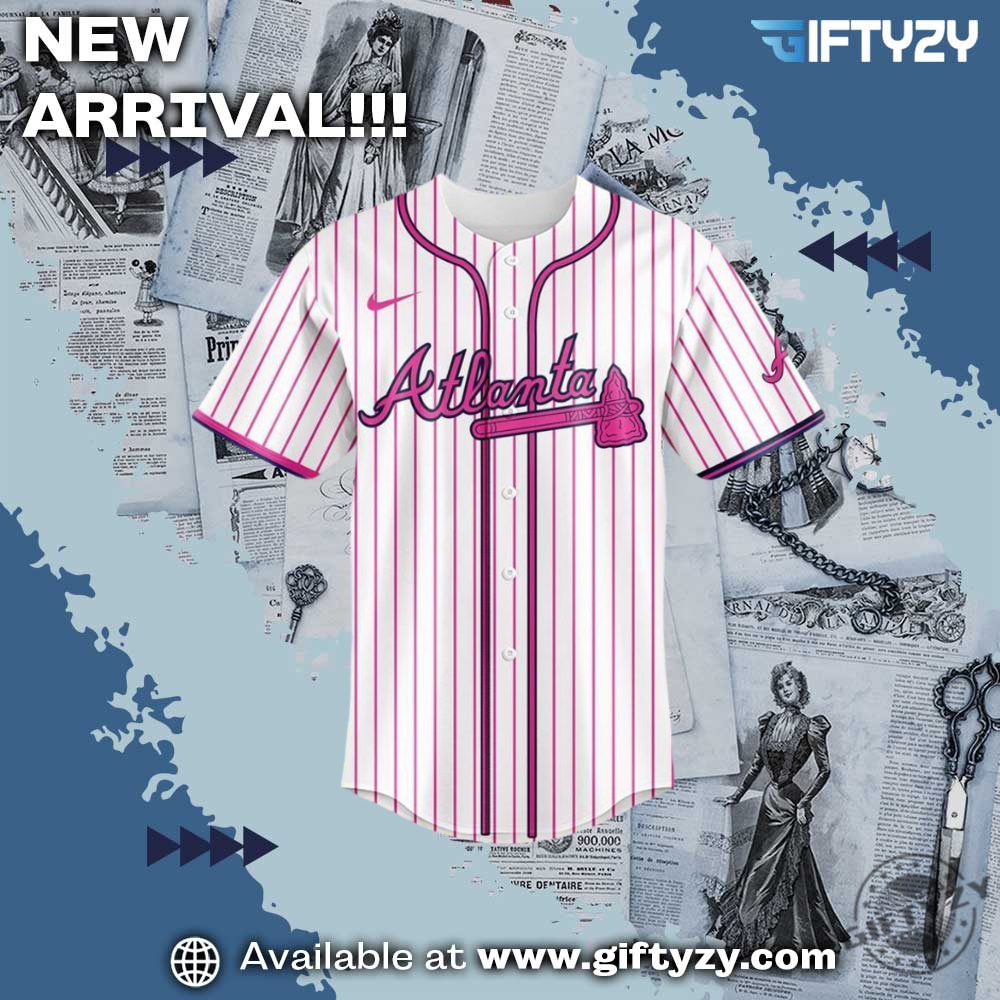 Atlanta Braves X Barbie Baseball Jersey 4 Atlanta Braves x Barbie Baseball Jersey