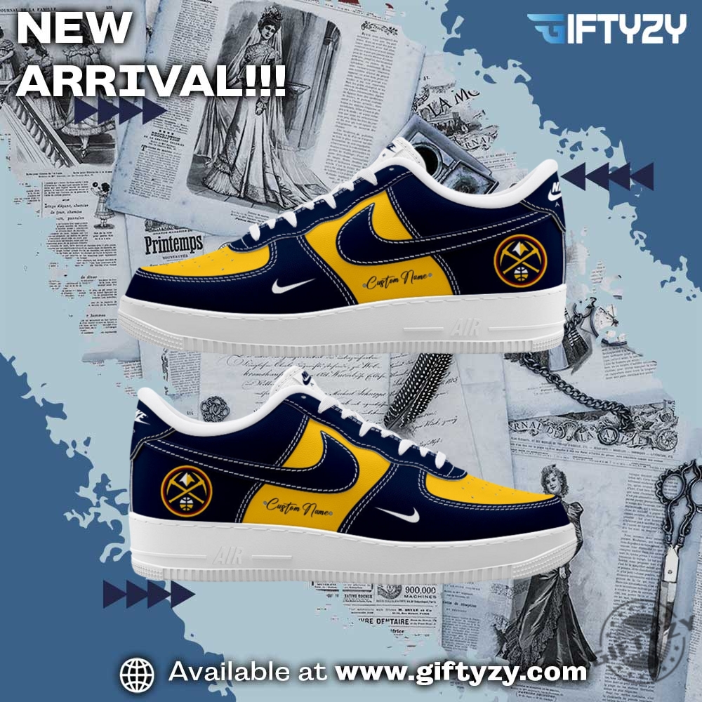 Sport trending shirt, jersey, shoes 22 Nba Denver Nuggets Custom Name For Fans Air Force 1 Shoes
