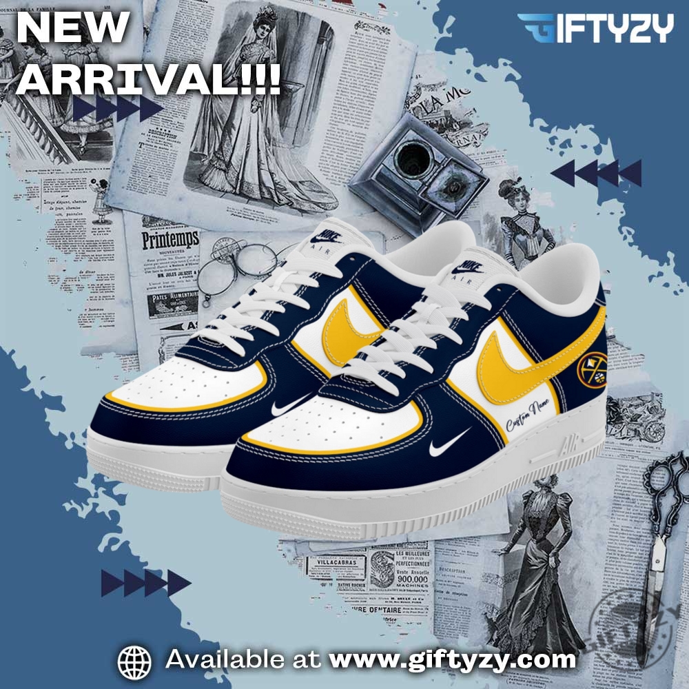 Nba Premium Denver Nuggets Custom Air Force 1 Shoes 3 NBA Premium Denver Nuggets Custom Air Force 1 Shoes