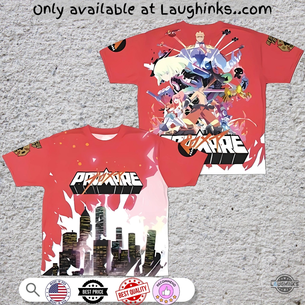 New Promare Full Printed Shirt Anime Manga Cosplay Japan 7 NEW Promare Full Printed Shirt Anime Manga Cosplay Japan
