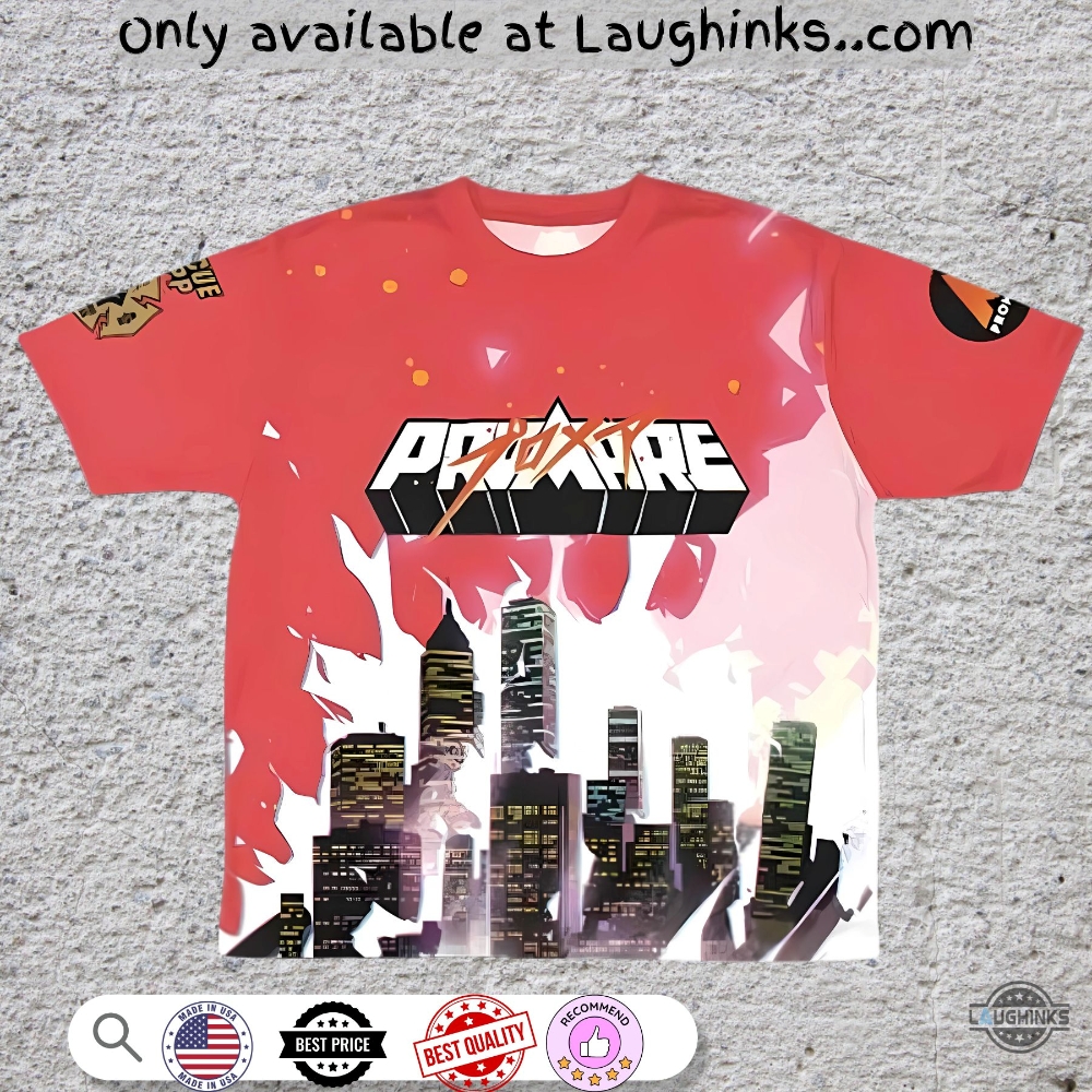 New Promare Full Printed Shirt Anime Manga Cosplay Japan 8 NEW Promare Full Printed Shirt Anime Manga Cosplay Japan