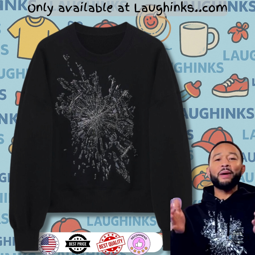 Alexander Mcqueen Smashed Glass Embroidered Sweatshirt T Shirt Hoodie Worn By The Voice John Legend 5 Alexander McQueen Smashed Glass Embroidered Sweatshirt T shirt Hoodie worn by The Voice John Legend