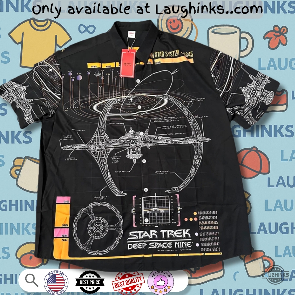 Star Trek Deep Space Nine Hawaiian Shirt Replica 4 Star Trek Deep Space Nine Hawaiian Shirt Replica