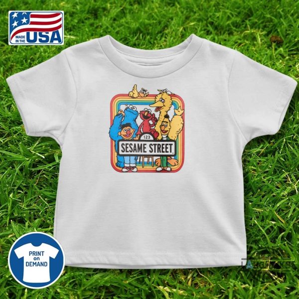 sesame street 123 pbs big bird cookie monster bert ernie elmo shirt