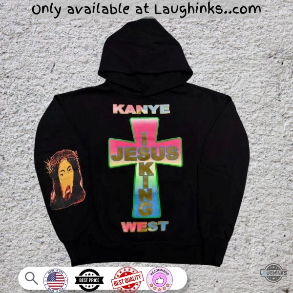 kanye west yeezy ye x awge jesus is king sunday service tour hoodie t shirt sweatshirt fiull printed laughinks 1