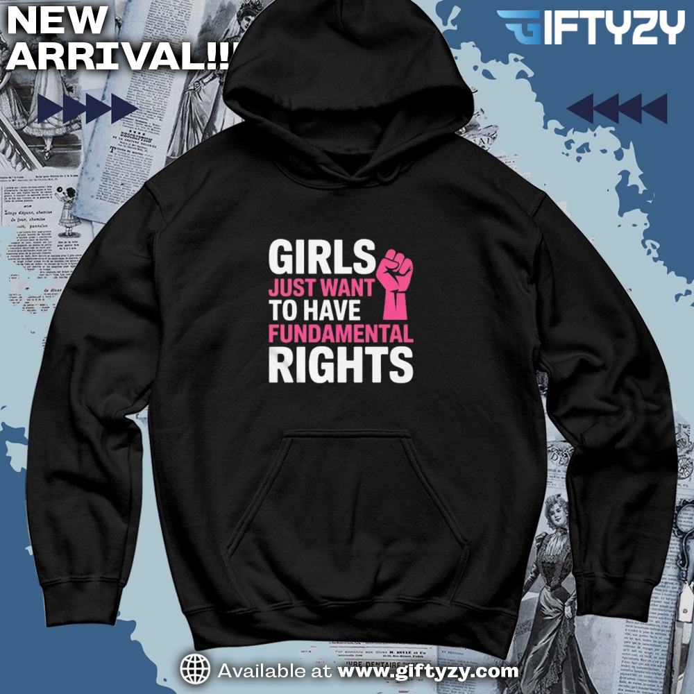 3D Over Printed Shirt and Shoes 3 Girls Just Want To Have Fundamental Rights Feminist Shirt