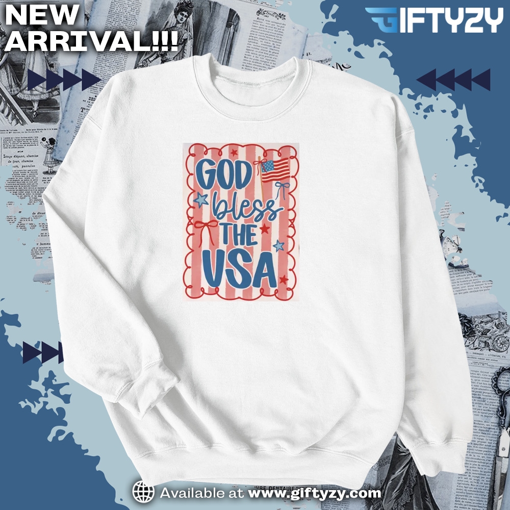 Patriotic Coquette American God Bless The Usa Red White And Blue Shirt 4 Patriotic Coquette American God Bless The USA Red White and Blue Shirt
