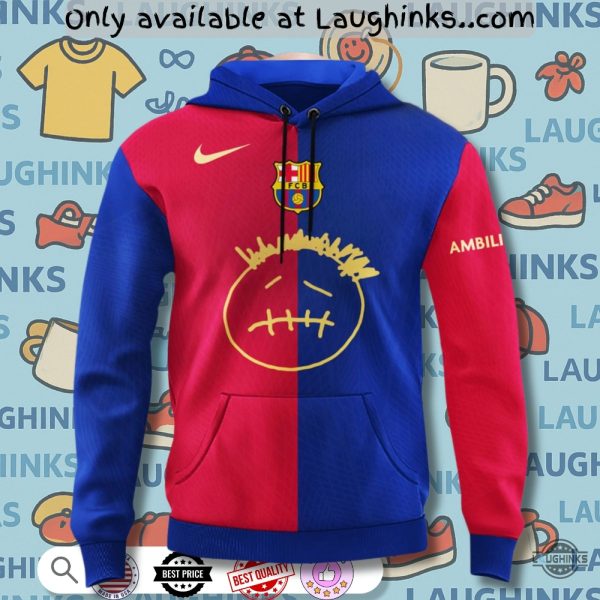 2025 cactus jack fc barcelona x travis scott hoodie sweatshirt t shirt travis scott laughinks 1