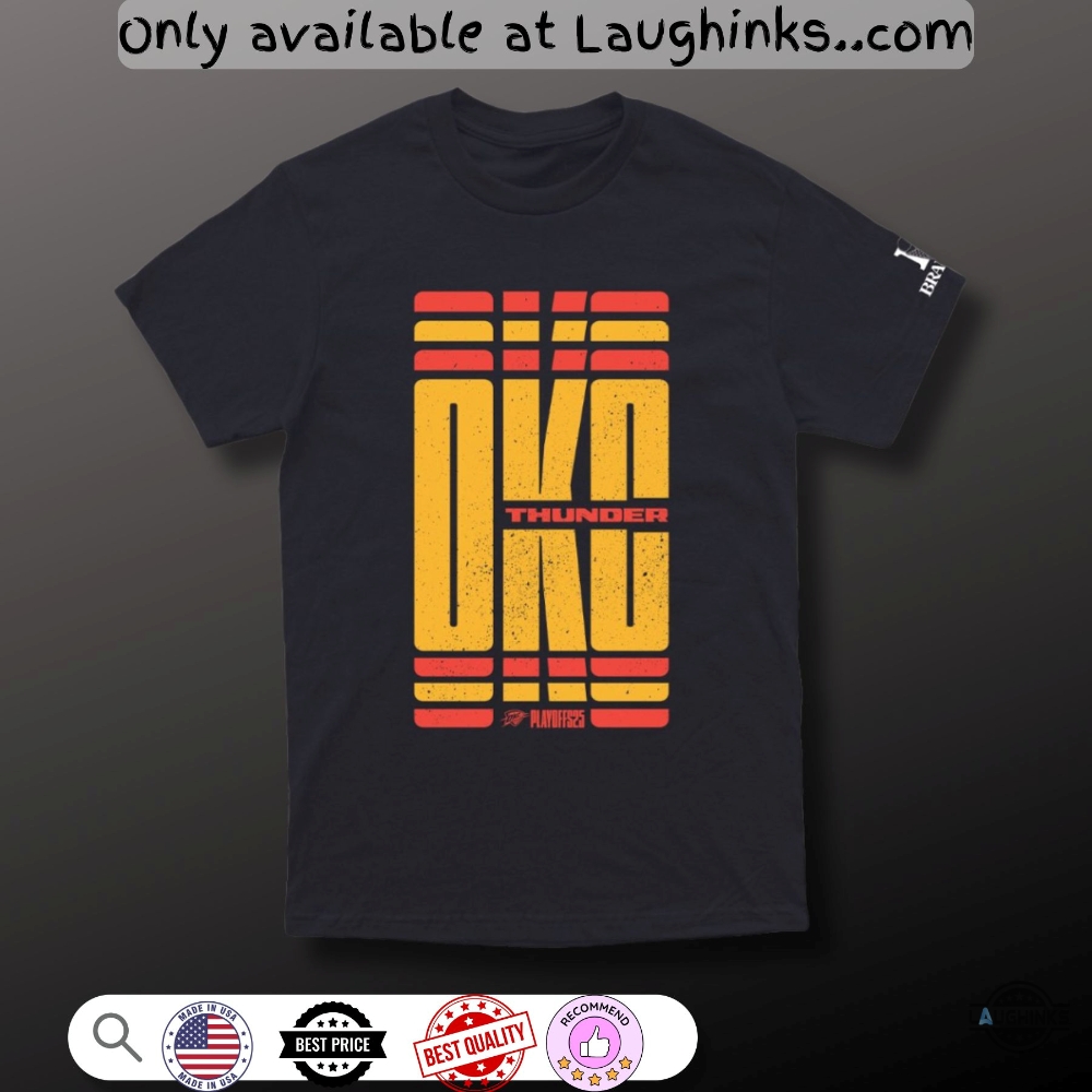 Oklahoma City Thunder Blue Playoff Shirt Okc Vs Nuggets Game 1 3 Oklahoma City Thunder Blue Playoff Shirt OKC vs Nuggets Game 1